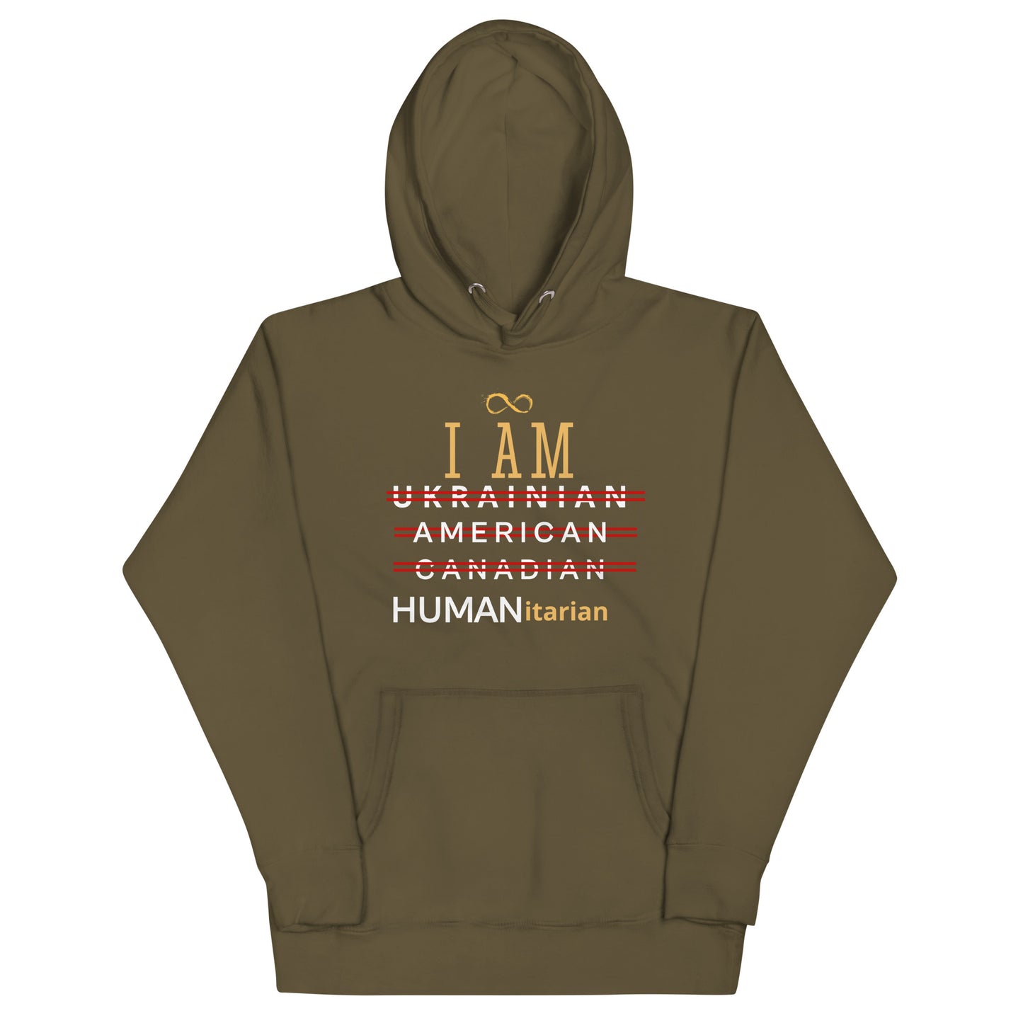 I am Ukranian, AMercian , Canadian, Human Itarian